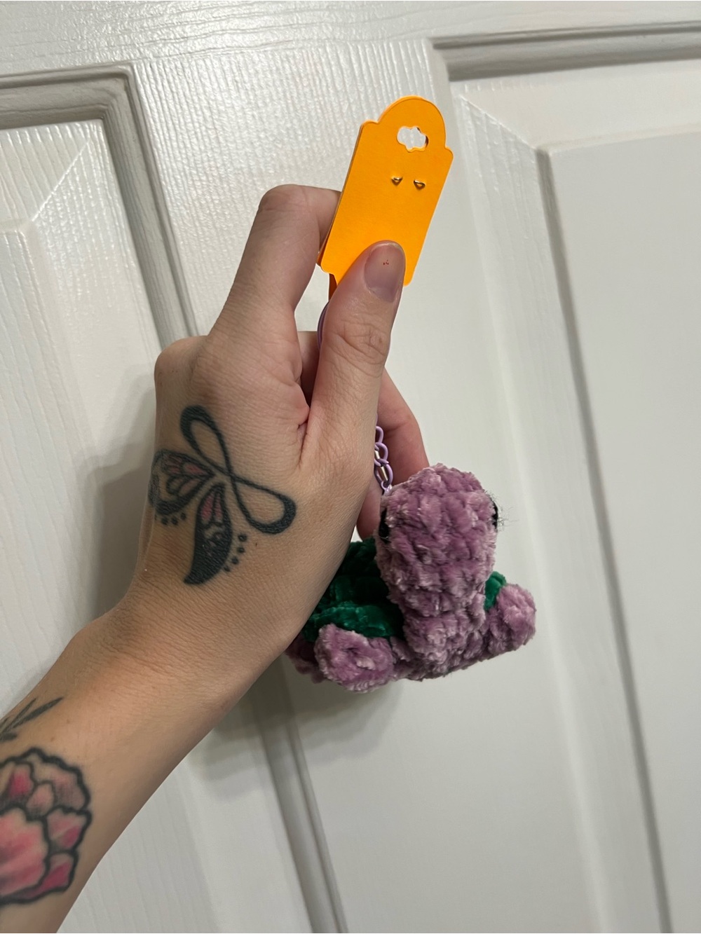 Mini Crocheted Turtle Keychain 🐢 - Picture 2 of 10